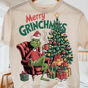 Merry Grichmas Png, Retro Christmas png, Christmas Png, Merry Girncmas Png, Retro Christmas Characters png, Trendy Christmas, Grinc Xmas