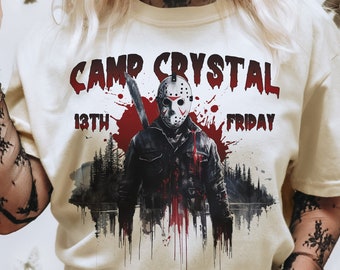 Camp Crystal Lake Halloween PNG, Horror Movie Design (Digital Download)