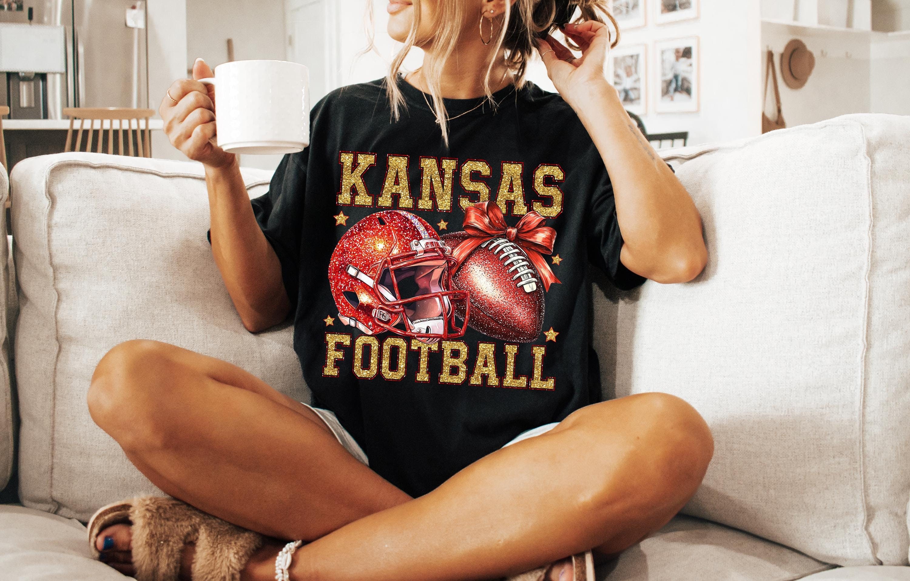 Glitter Football png, Coquette Football PNG, K City Football PNG, Football Team PNG, K City Football Sweatshirt, Football png Digital
