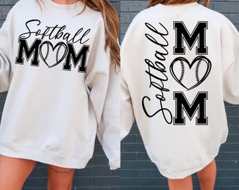Softball Mom SVG, PNG, Shirt Design (Digital File)