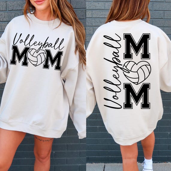 Volleyball Mom SVG, PNG, Sports Mom Shirt File (Digital Download)