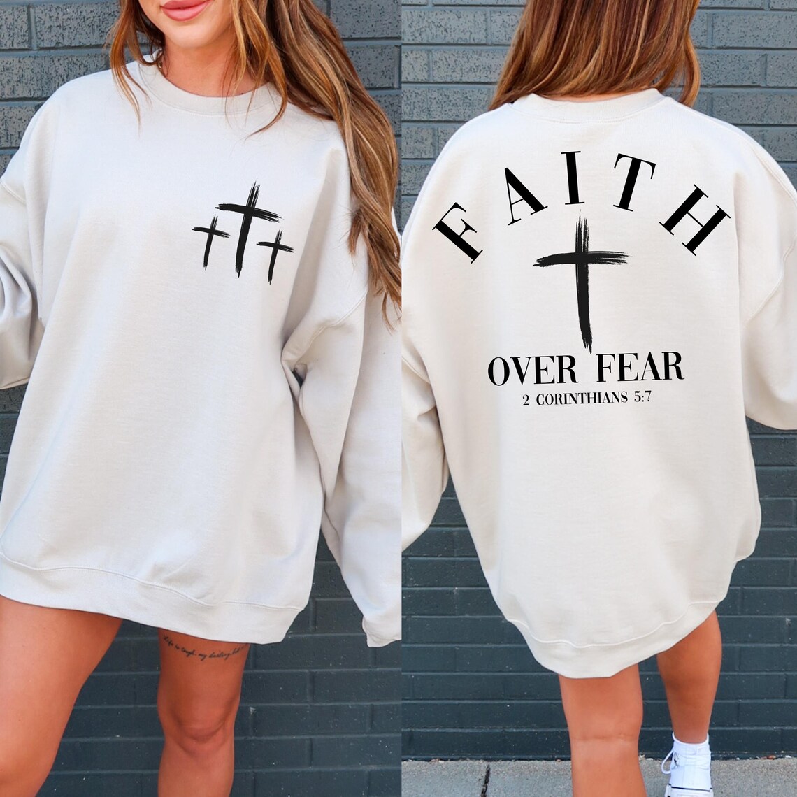 Faith Over Fear Christian PNG | Bible Verse Shirt (sublimation File) - Etsy