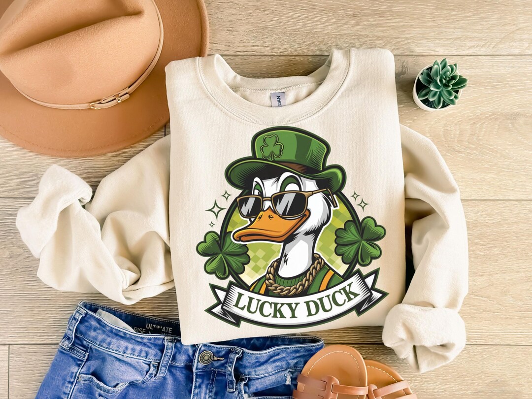 Lucky Duck Png Svg Duck St Patricks Day Png St Patricks Shirt
