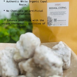 Organic White Copal Resin Rocks: Authentic Forest Aroma