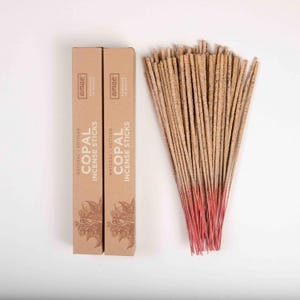Pure Copal  handcrafted Incense Sticks charcoal-free. 40 sticks pack