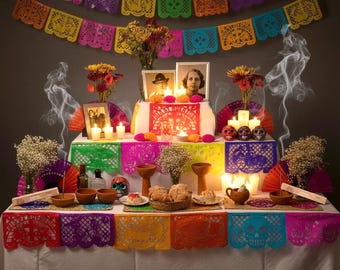 Handmade Day of the Dead Altar Ofrenda Kit – Traditional Mexican "Dia de los muertos" Decor.-