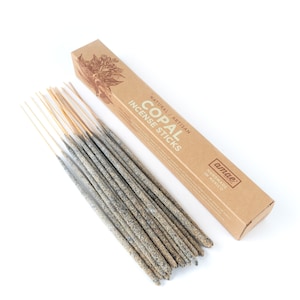Incienso Copal Mexicano Incense Sticks: Premium Mayan White Copal Incense Sticks from México.- Amae Incense