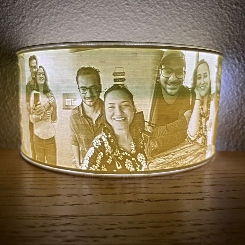 Photo Lamp Personalized / Custom 3D Printed Memory Lamp image 4