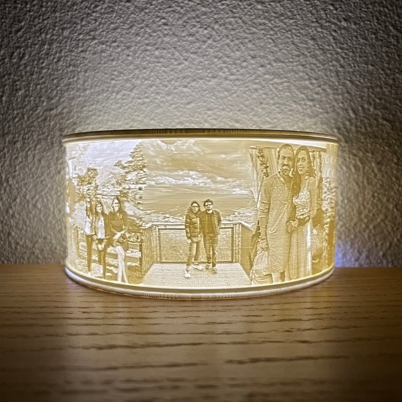 Photo Lamp Personalized / Custom 3D Printed Memory Lamp image 5