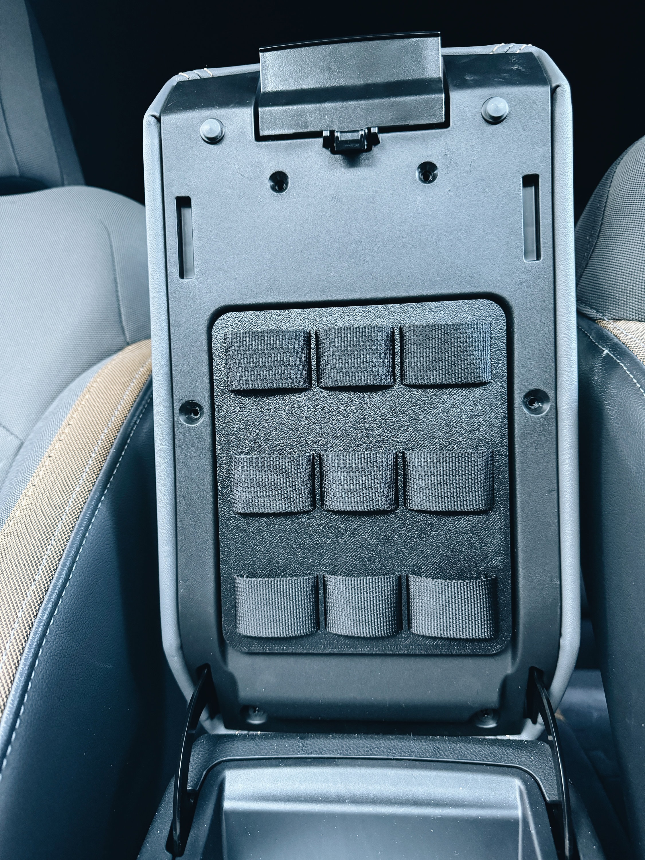 Crosstrek Center Console MOLLE Panel: 2024-2026 Subaru Storage