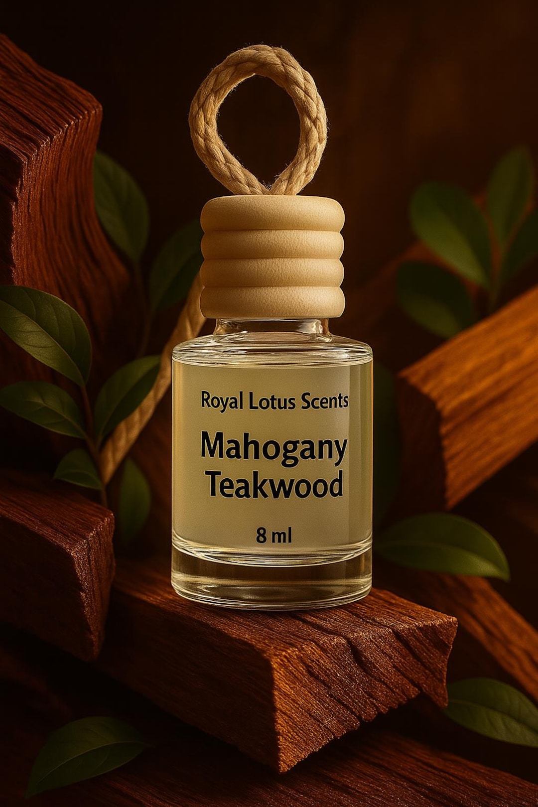 Mahogany Teakwood Hanging Car Diffuser-car Air Freshener - Etsy