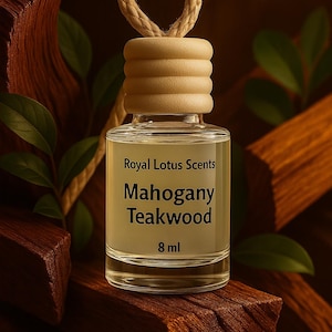 Mahogany Teakwood Hanging Car Diffuser-Car Air Freshener