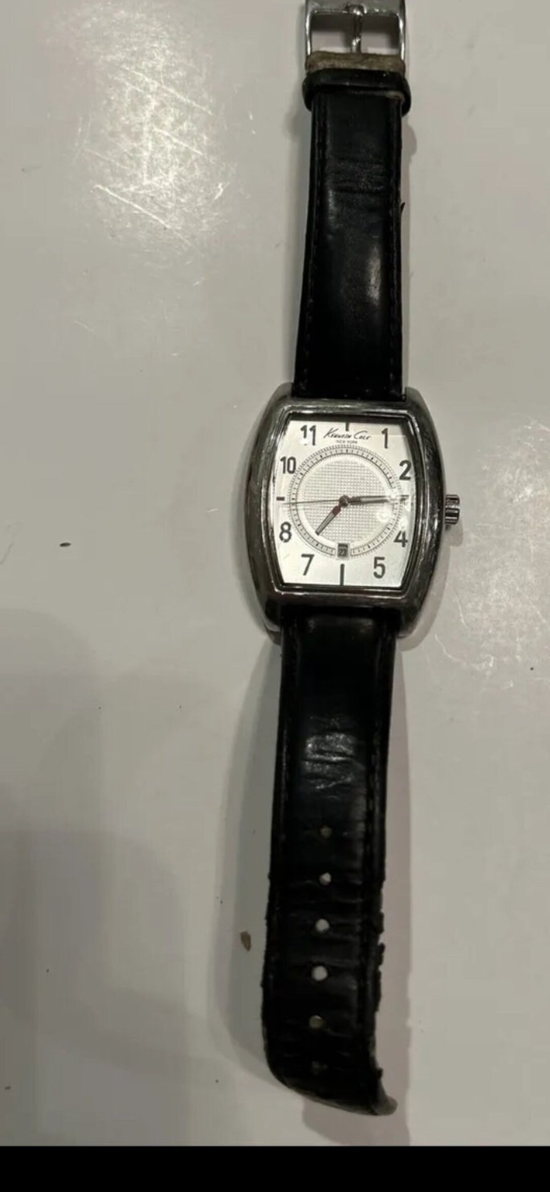 Kenneth Cole New York KC50589011 - Orologio da polso da uomo, analogico, al quarzo, in pelle