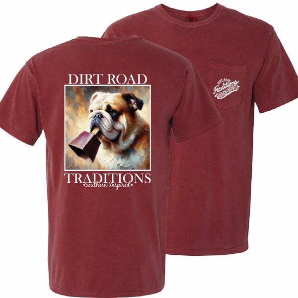 Comfort Color Bulldog/Cowbell Pocket T-Shirt