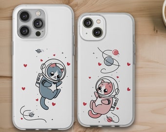 Cat iPhone Case Lover iPhone Case Partner Birthday Gift Couple Gift Cute Phone Case Couple Phone Case Gift Idea Cute Cat Love Gift Idea