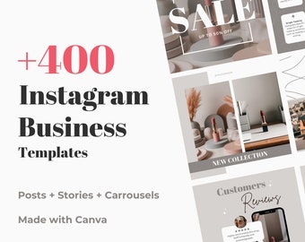 Plantillas de Instagram para empresas Tienda Canva Plantillas de publicaciones de Instagram Plantilla de historias Historia de compromiso Plantilla de negocios de redes sociales de Canva