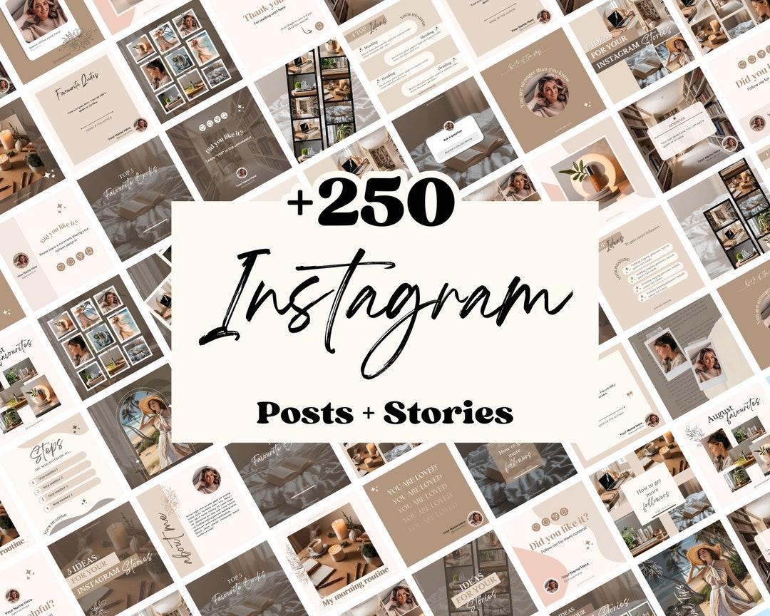 Instagram Templates Canva Aesthetic Instagram Post Templates Stories ...