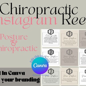 Chiropractic Instagram Reel Posture Editable