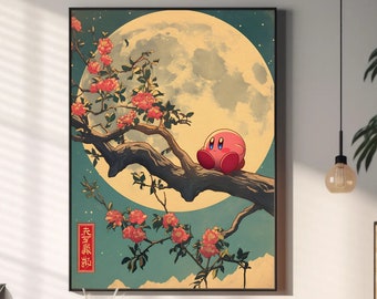 Kirby Poster: Japanese Style Tapestry Art for Gaming Room