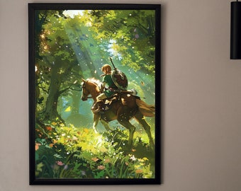 Poster di Zelda Tears of the Kingdom: stampa artistica di Hyrule