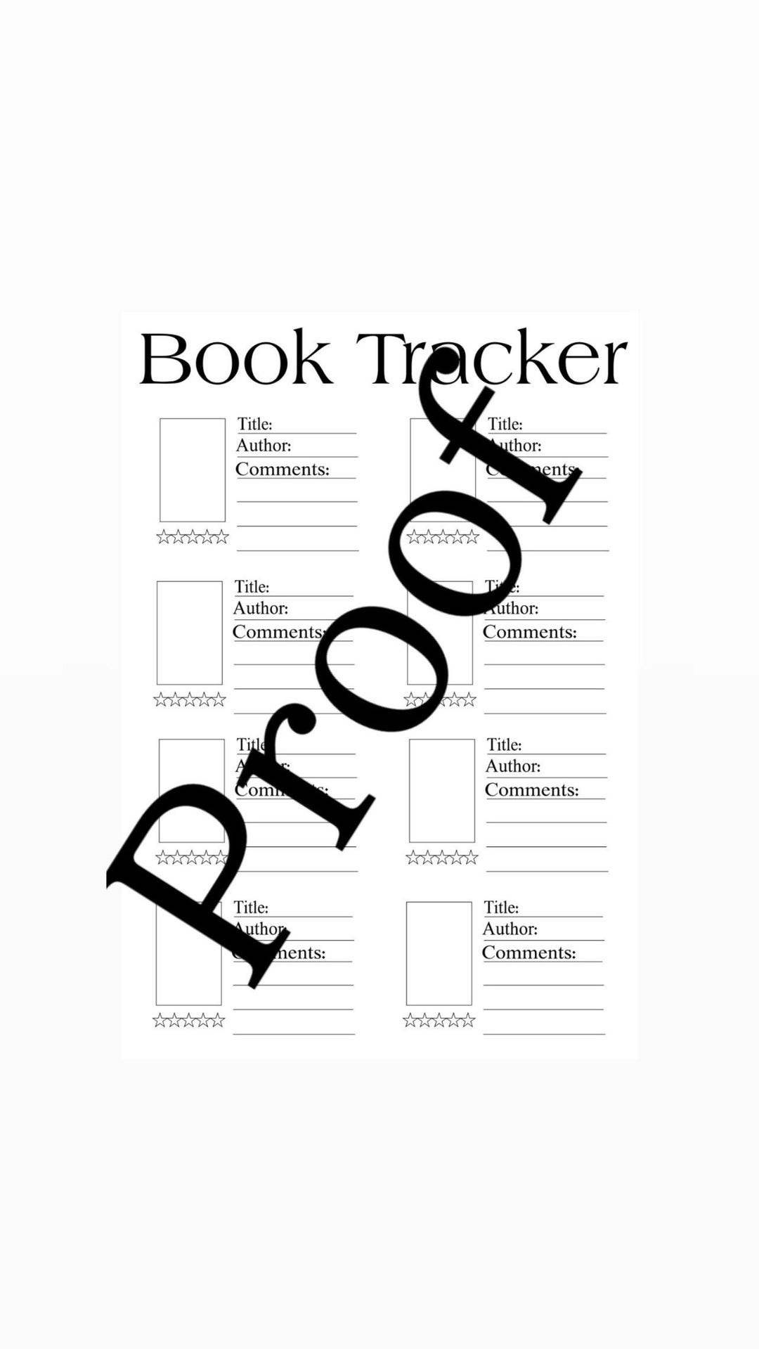 Reading Templates Book Journal Tracker Printable Bookstagram Book Tok ...