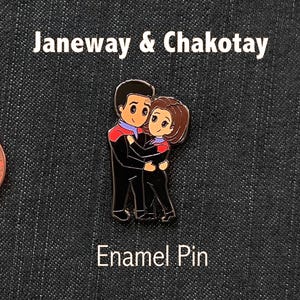 Pin de esmalte duro - Command Dynamics - JanewayxChakotay