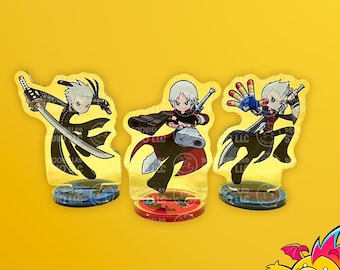 Devil May Cry Acrylic Standee Pixel Art | Double Sided Cracked