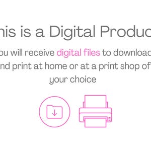 This is a Digital Product. You will receive digital files to download and print at home or at a print shop of your choice.