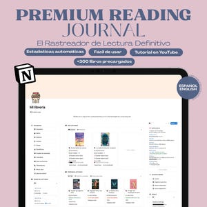PREMIUM READING JOURNAL | Notion Template | Book journal | book tracker