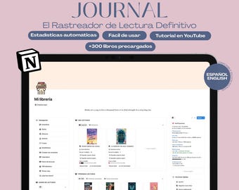 PREMIUM READING JOURNAL | Plantilla de Notion | Book journal | Book tracker