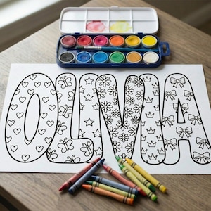 custom name coloring, girls slumber party, birthday coloring, girls party activity, kids activity page, Birthday Party Favors, custom student name, classroom coloring, custom student name, sleepover printable custom name, custom coloring