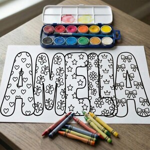 custom name coloring, girls slumber party, birthday coloring, girls party activity, kids activity page, Birthday Party Favors, custom student name, classroom coloring, custom student name, sleepover printable custom name, custom coloring