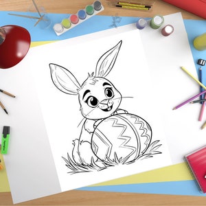 50 Easter Bunny Coloring Pages for Kids, Easter Coloring Pages, Bunny ...
