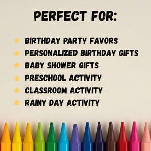 Custom Name Coloring Page, Personalized Birthday Party Favor for Girls, Kids Activity Page, Digital Download image 10