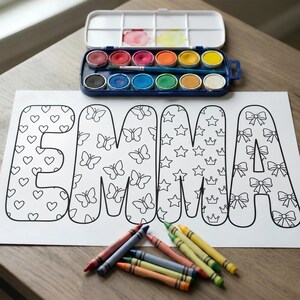 custom name coloring, girls slumber party, birthday coloring, girls party activity, kids activity page, Birthday Party Favors, custom student name, classroom coloring, custom student name, sleepover printable custom name, custom coloring