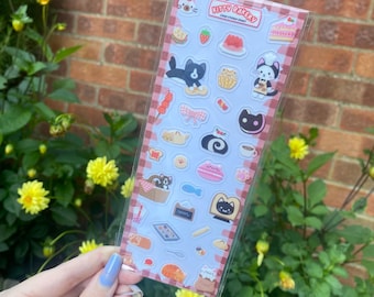 Kitty Bakery Sheet – Glansiga genomskinliga klistermärken