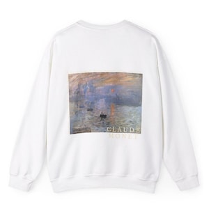 Artsy sweatshirt for men and women, Claude Monet