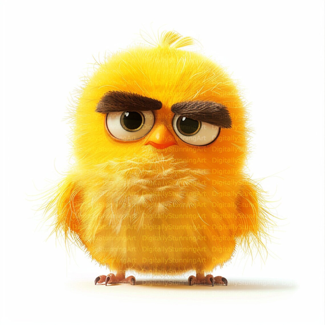 15 Grumpy Birds Watercolor Clipart, Digital Clipart, Commercial Use ...