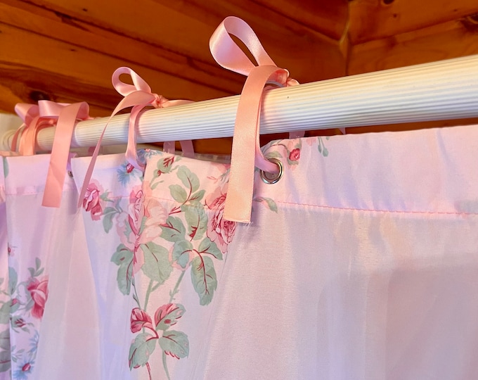 Pink Bow Shower Curtain Rings Etsy