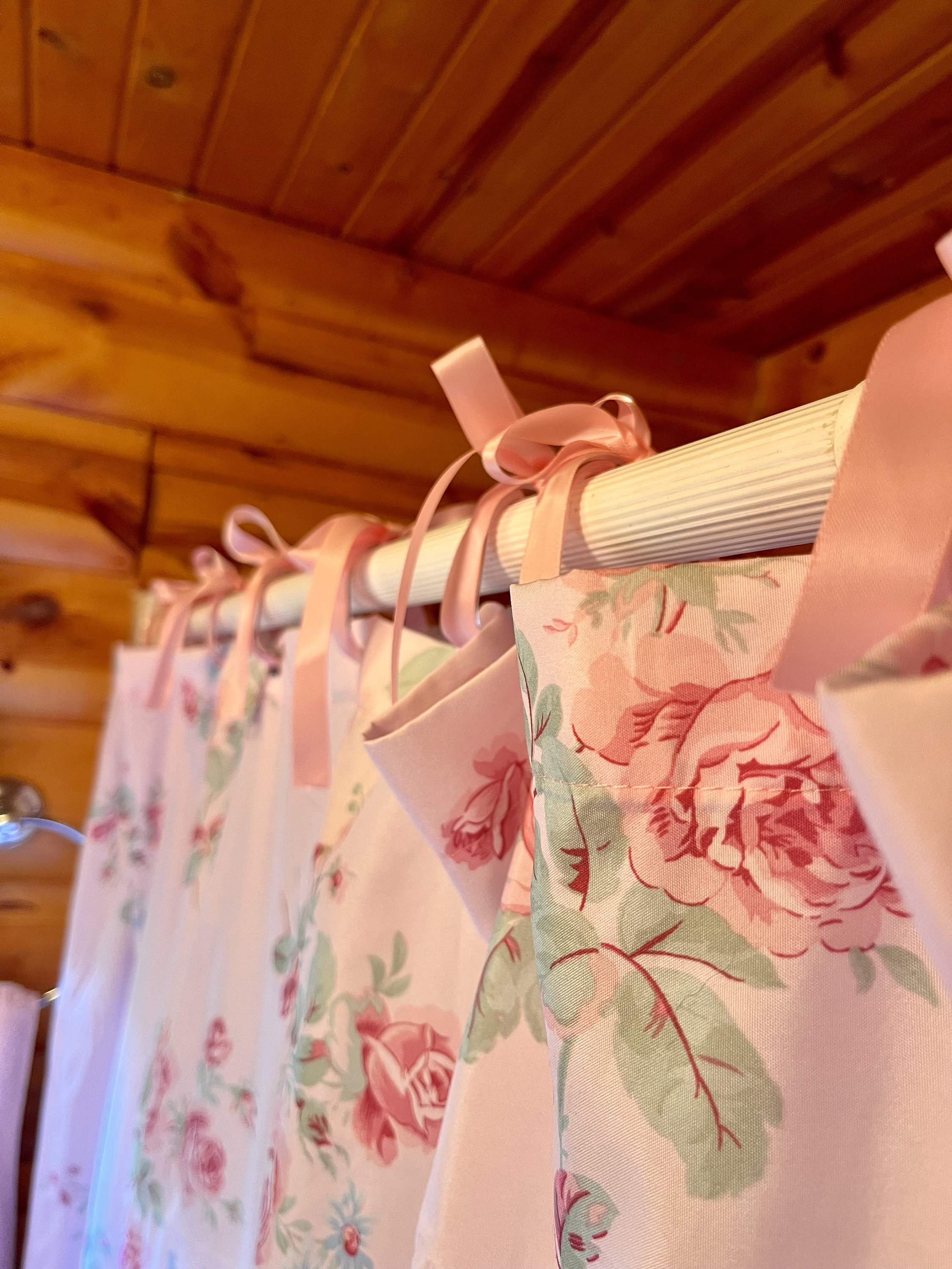 Pink Bow Shower Curtain Rings - Etsy