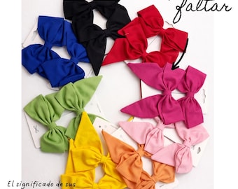 Classic Hair Bows for Girls – Solid Color Boutique Bows – School Hair Accessories – Baby & Toddler Bows – Everyday Outfit Hair Clips