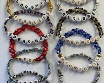 Pulseras de la amistad Taylor Swift Eras Tour