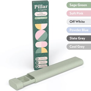 Pillar - Eco-friendly 7-Day Pill Organiser - Biodegradable Wheat Straw Plastic Weekly Pill Box