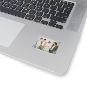 1975 Sticker | Matty Healy George Daniel Ross Macdonald Adam Hann Band Photoshoot Sticker - For Laptop, Water Bottle, Computer