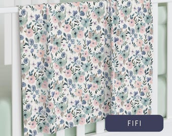FiFi Collection - Minky Baby Blanket 30x40 Soft Fleece for Newborns, Infants & Toddlers - Plush Crib/Toddler Blanket