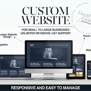 Modern website design for small businesses and creative entrepreneurs. Clean, elegant, and fully responsive websites that reflect your brand identity and attract customers. Includes mobile optimization, custom colors, and professional layout. Perfect for personal brands, e-commerce, and service-based businesses looking to stand out online.