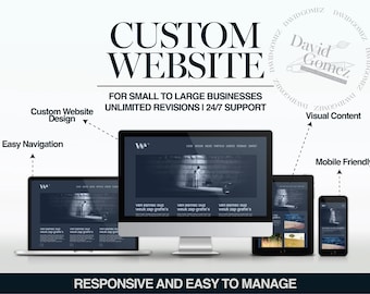 CUSTOM WEBSITE DESIGN | Unlimited Revisions | ui ux design | E-commerce Minimalist Modern Sophisticated
