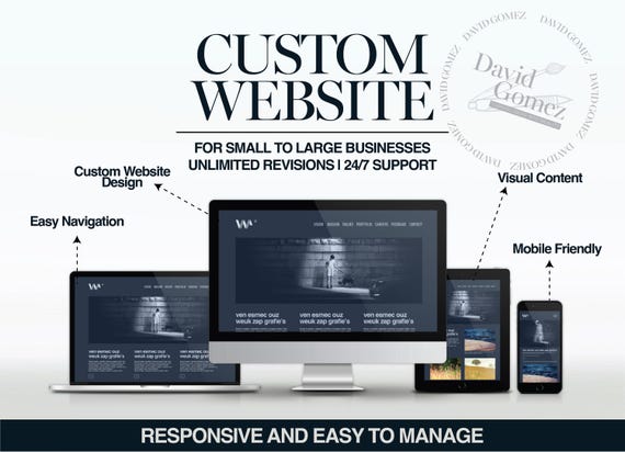 CUSTOM WEBSITE DESIGN | Unlimited Revisions | ui ux design | E-commerce Minimalist Modern Sophisticated