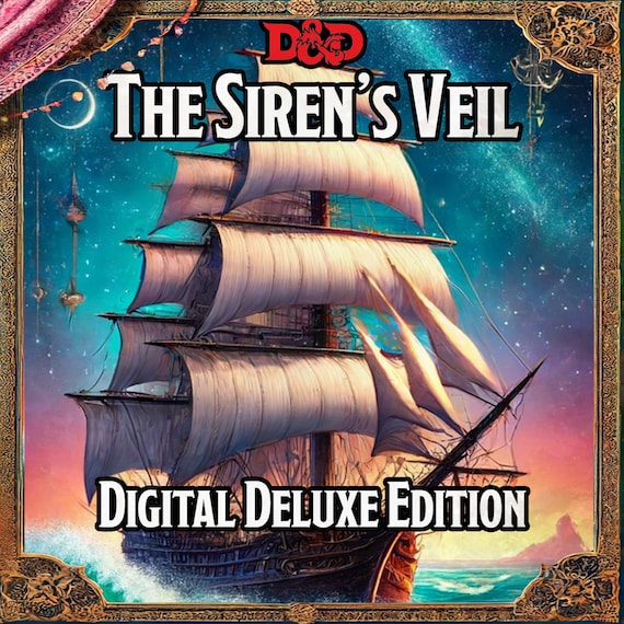 The Siren's Veil: DnD 5E Supernatural Adventure Module (Digital Download)