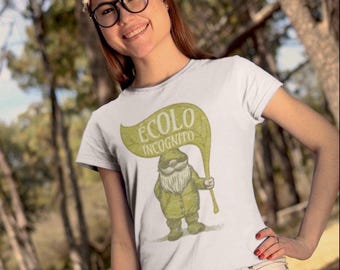 Women's organic cotton eco-friendly T-shirt - "Bio Incognito"